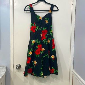PICKUP ONLY Floral hawaiian cross back dress